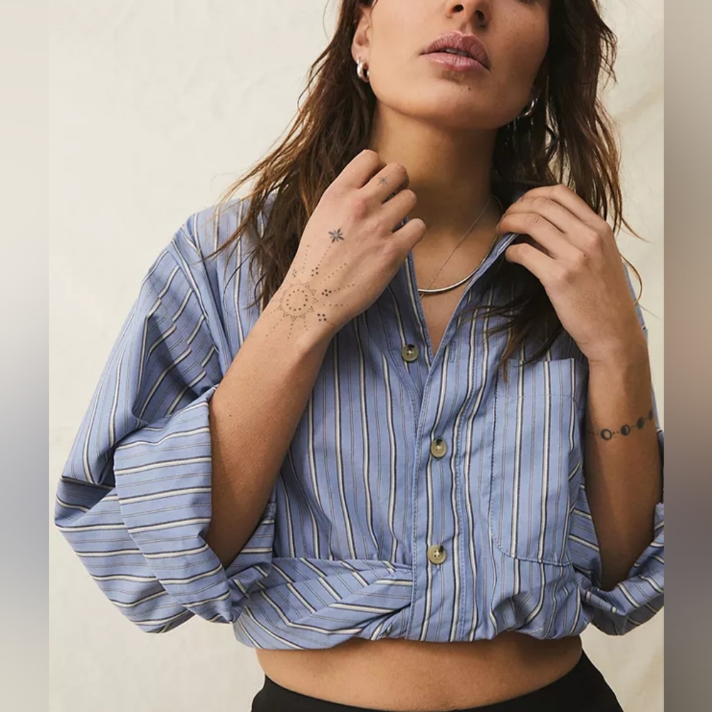 BDG UO Cropped Button Down
